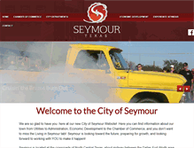 Tablet Screenshot of cityofseymour.org